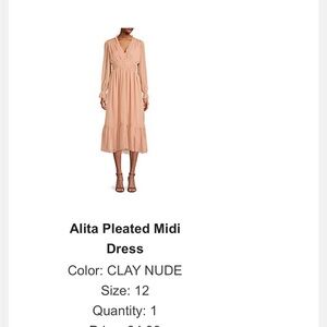 French Connection Clay Nude Midi Dress